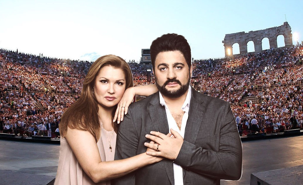 Anna Netrebko y Yusif Eyvazov en la Arena de Verona
